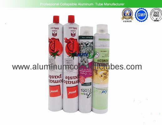 China Aluminum  Empty Squeeze Tubes , 6C Printing Chocolate Ketchup Tube Food Packaging supplier