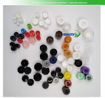 China Flip Top Plastic Screw Caps Diameter 13.5mm ~ 40mm  Non Spill For Empty Cosmetic Tubes supplier